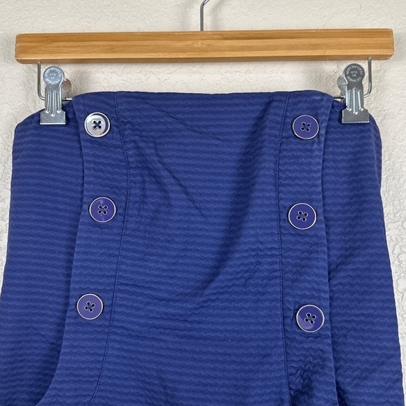 Lilly Pulitzer Women’s Vanna Strapless Mini Dress Nautical Navy Blue Size 4 - Picture 3 of 16